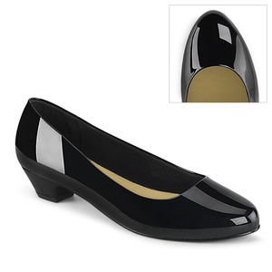 Drag Patent Leather Block High Heel Shoes
